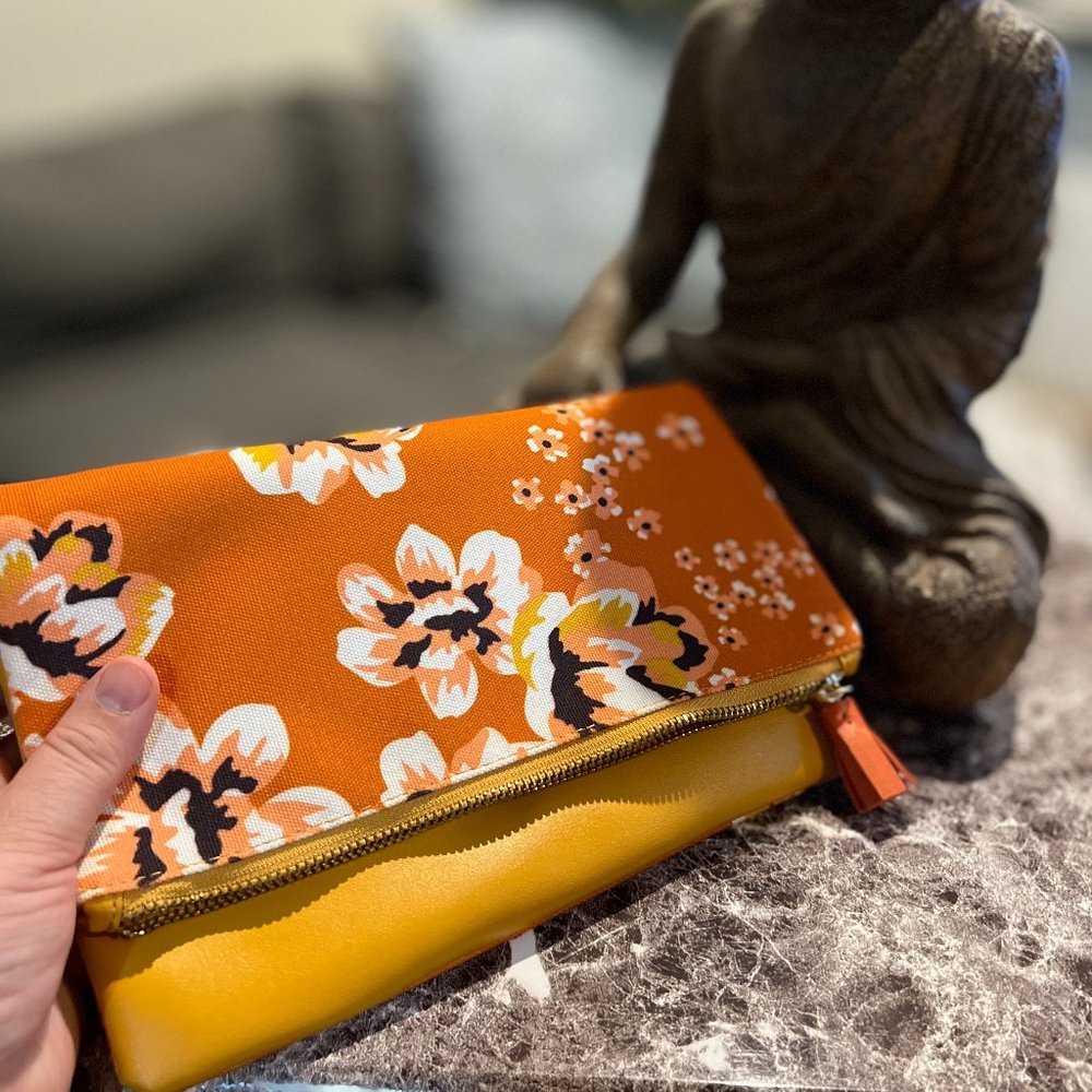 Rachel Pally Reversible Leather Clutch